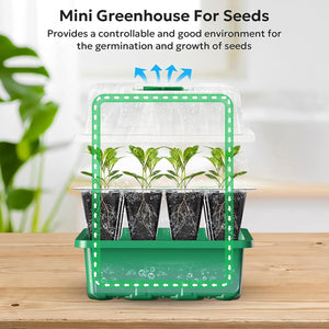 MIXC Direct 10 Pack Mini Greenhouse Germination Kit