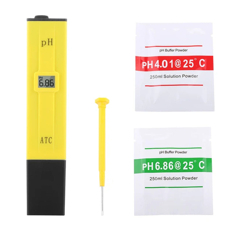  pH Meter Water Hydroponics Digital pH Tester Pen 0.01 High Accuracy