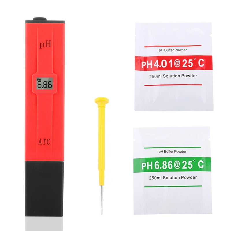  pH Meter Water Hydroponics Digital pH Tester Pen 0.01 High Accuracy