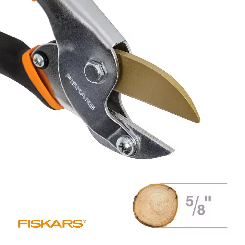 Fiskars 5/8 Inch Cut Capacity Anvil Hand Pruning Shears