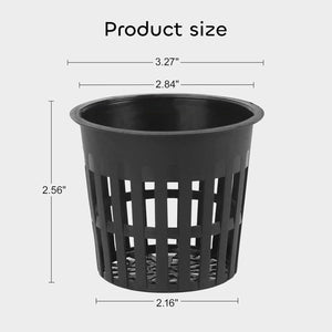 Growneer 3-Inch Net Pots, 25-Pack Slotted Mesh Net Cups