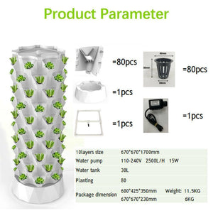 Vertical Hydroponics System Kit