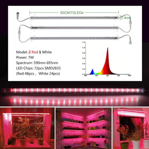 220V LED Grow Light Bar Set: Indoor/Outdoor Plants