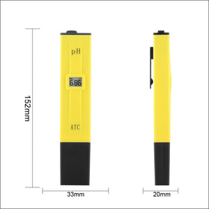  pH Meter Water Hydroponics Digital pH Tester Pen 0.01 High Accuracy