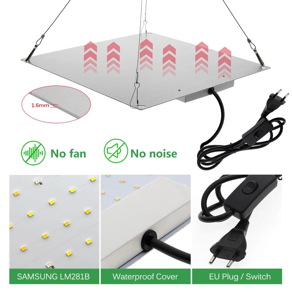 Full Spectrum LED Grow Light: Waterproof Panel for Seedlings