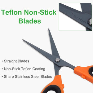 Growneer 3-Pack Trimming Teflon-Coated Scissors