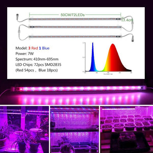 220V LED Grow Light Bar Set: Indoor/Outdoor Plants