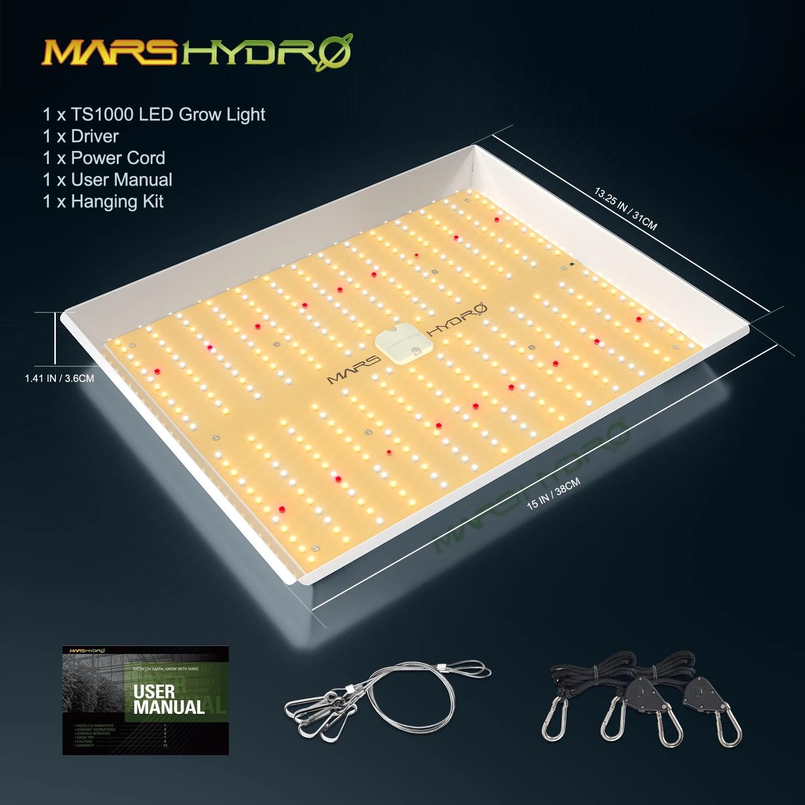 Mars Hydro TS 1000: Dimmable Full Spectrum Grow Light