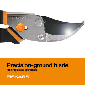 Fiskars Classic Bypass Hand Pruning Shears with 5/8 Inch Cut Capacity